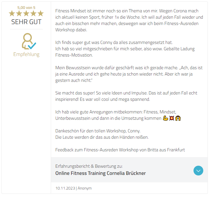 2023-11-10 Fitness-Ausreden Workshop Feedback Britta 3
