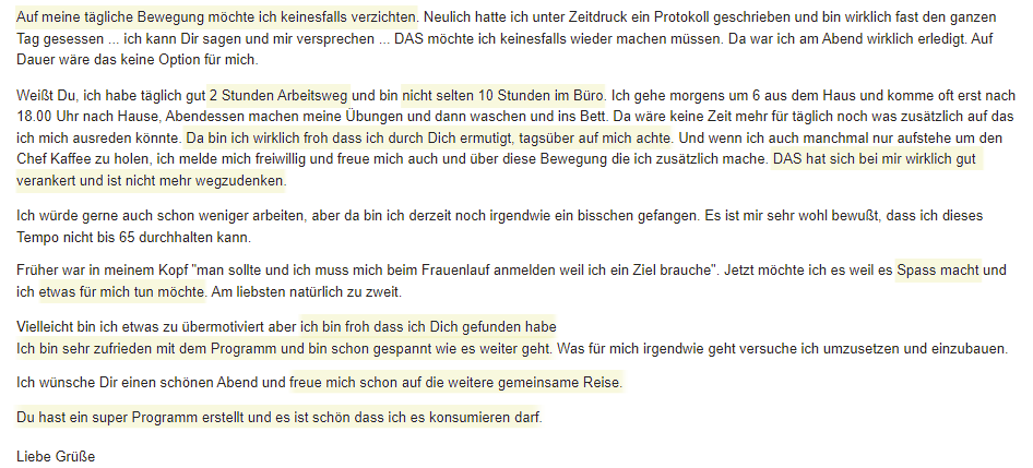 Feedback Brigitta Highlight
